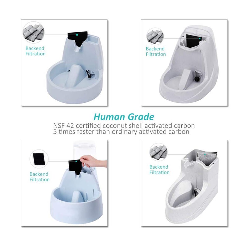 Pureup Water Fountain Filters Compatible Replacement for Drinkwell Platium Pet Dog Cat Fountain Premium Charcoal Filters 12 Pack - Image 2